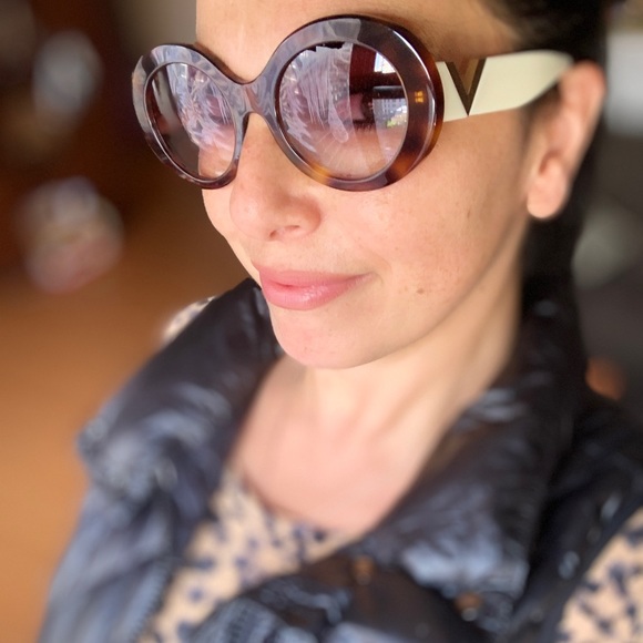 Valentino Accessories - Authentic VALENTINO 52 Oval tortoise Acetate sunglasses
